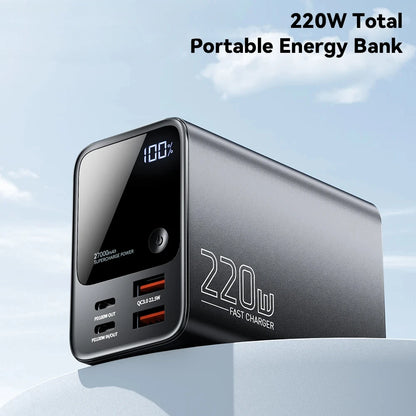 27000mAh Power Bank 100W PD QC3.0 Fast Charging External Spare Battery For iPhone 15 14 13 12 Xiaomi Macbook Air Laptop