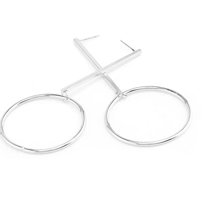 Luxury Earrings Women Fashion Retro Fun Hoop Big Earring Temperament Hundred Matching Accessory For Womens Wear серьги женские