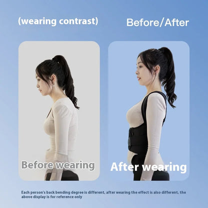 AIQUE Back Posture Corrector Lumbar Pad Waist Support Hunchback Spinal Orthopedic Straps Correct UNISEX Back Brace For Adult