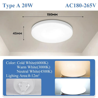 Led Ceiling Lamp Modern Ceiling Chandelier 220V Led Panel Lighting Fixture For Bedroom Kitchen Home Ultra Thin Ceiling Lights