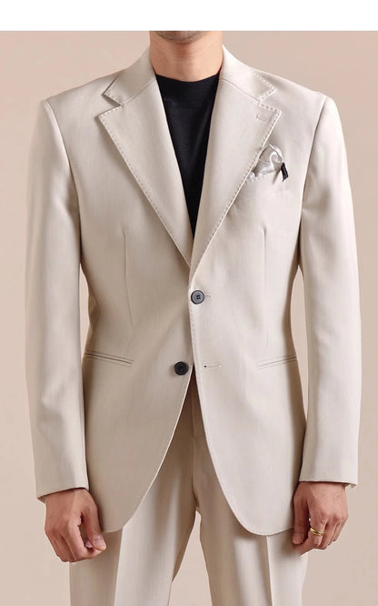 Designer Suit Two Piece Wedding Party Suit Groom Banquet Men Suit Italian Vintage Single Breasted Slim Fit Costume Homme Mariage