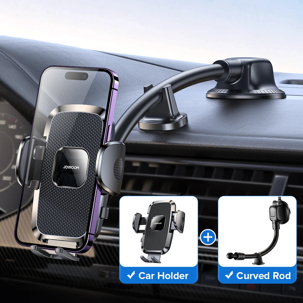 Dashboard Car Phone Holder【360° Widest View】9in Flexible Long Arm, Universal Handsfree Auto Windshield Air Vent Phone Mount 2025