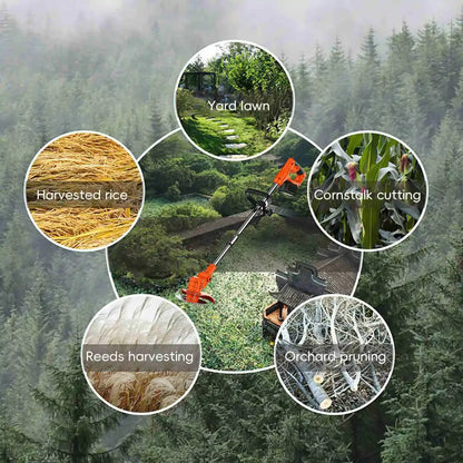 2025 new household garden electric lawn mower, lawn trimmer, automatic release rechargeable garden lawn trimmer