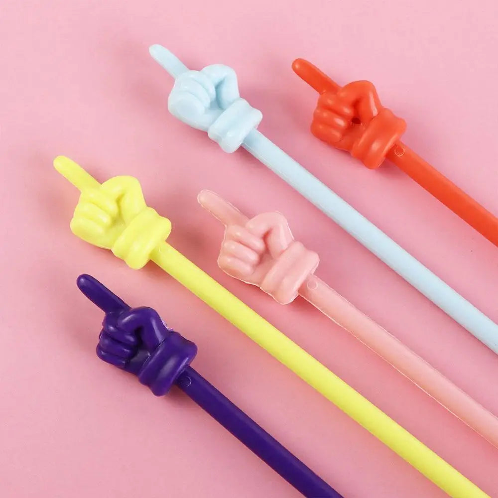 10Pcs/set Bendable Teaching Stick Smooth Colorful Finger Reading Stick No Burrs Hand Pointers Stick Teacher Supplies
