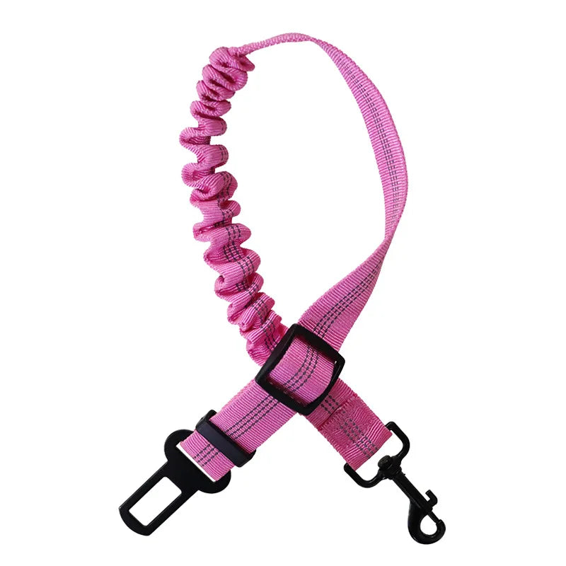 Top-grade Pet Car Safety Belt Dogs Cats Safety Belt Reflective Line Adjustable Seat Belt Length Suitable Any Dog Traction Collar