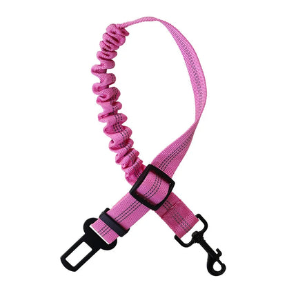 Top-grade Pet Car Safety Belt Dogs Cats Safety Belt Reflective Line Adjustable Seat Belt Length Suitable Any Dog Traction Collar