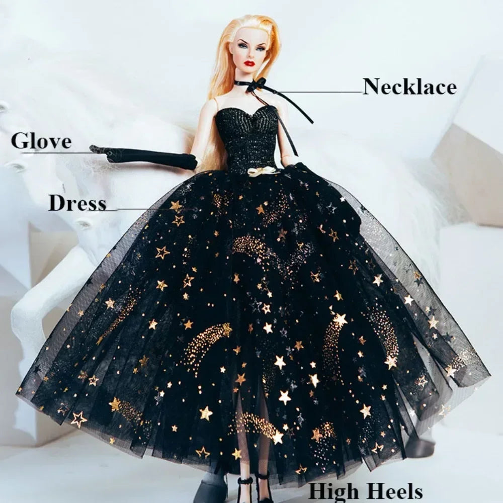 Elegant Doll Party Clothes 10 Styles Fashion Plush Coat Casual Wears Dolls DIY Accessories 11.5