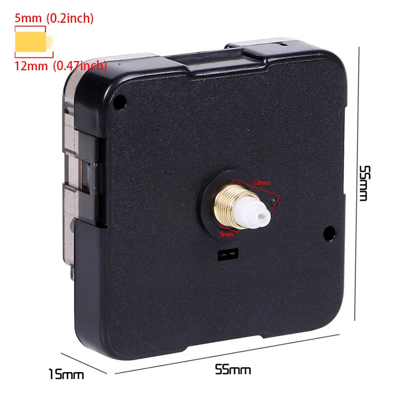 Clock Mechanism Silent Quartz Movement Machine Wall Hands Pointer Set Clockwork Table Long Shaft DIY Watches Repair Parts