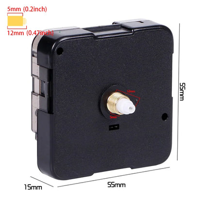 Clock Mechanism Silent Quartz Movement Machine Wall Hands Pointer Set Clockwork Table Long Shaft DIY Watches Repair Parts