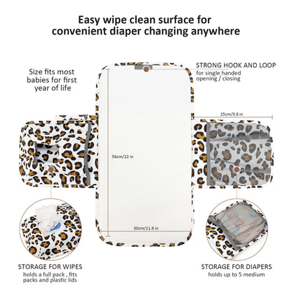 Changing Pad Detachable Travel Changing Pad Fully Padded Lightweight & Waterproof Diaper Changing Pad Baby Shower Gifts