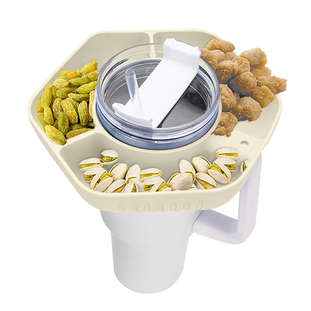 1000ml Snack Bowl Drink Cup with Straw 2 In 1 Stadium Tumbler Splash Proof Leakproof Popcorn Beverage Cup for Cinema Travel