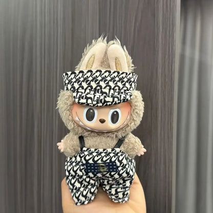 Labubu Doll Costume Set 15-17cm Cartoon Cute Dressing Up, Climbing Clothes Skirt Labubu Costume Accessories Replacement Props