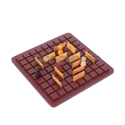 Wooden Checkers Board Tabletop Games Chess Two-Player Game Board Set Travel Portable Chess Game Sets Interactive Game For Family