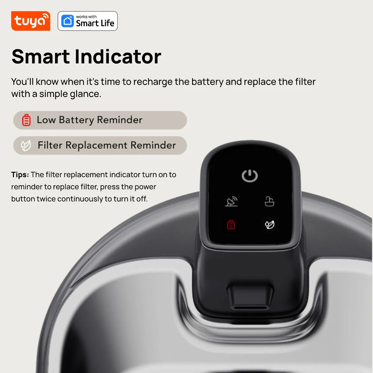TuyaSmart Cat Fountain Battery Operated,Cat Water FountainSUS304Radar Sensing withMotion Sensor,Ultra Quiet PumpMulti-Filtration
