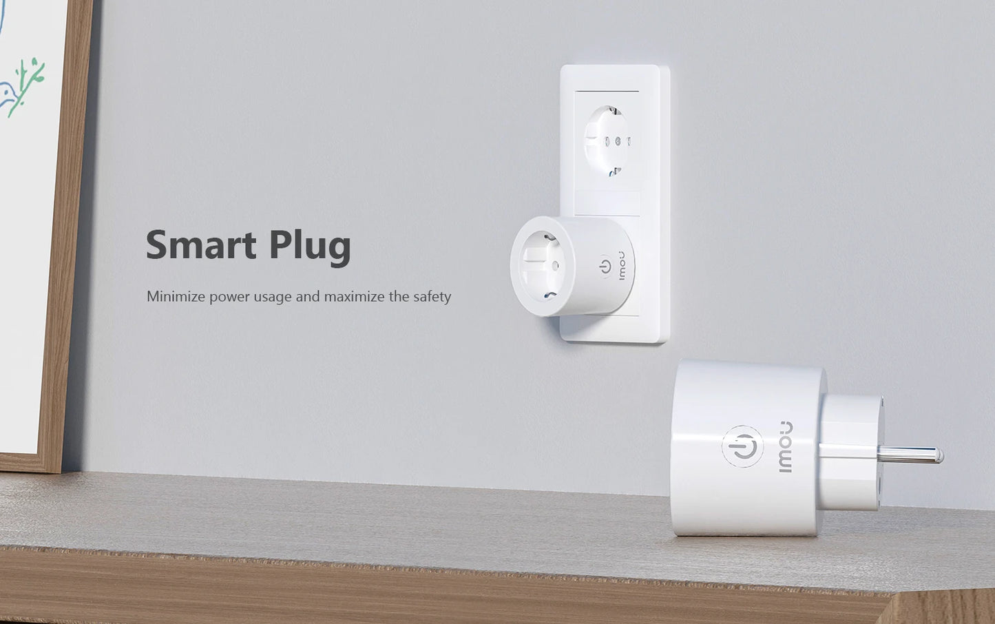 IMOU CE1 Smart Socket EU Smart Plug With Power Energy Monitoring Remote Control Voice Control Support Alexa Assistant 220-240V