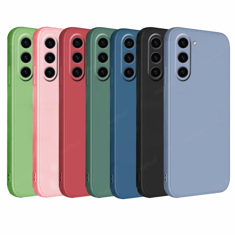 For Samsung S25 Case Cover Samsung Galaxy S25 Plus Capas Liquid Silicone Original TPU Shockproof Soft Fundas Samsung S25 Ultra