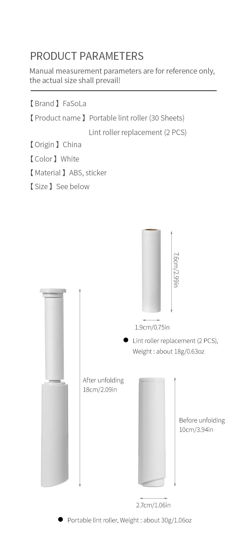 Portable Mini Clothing Lint Roller For Vercoats Woolen Clothes Static Electricity Grooming Brush for Pet Hair