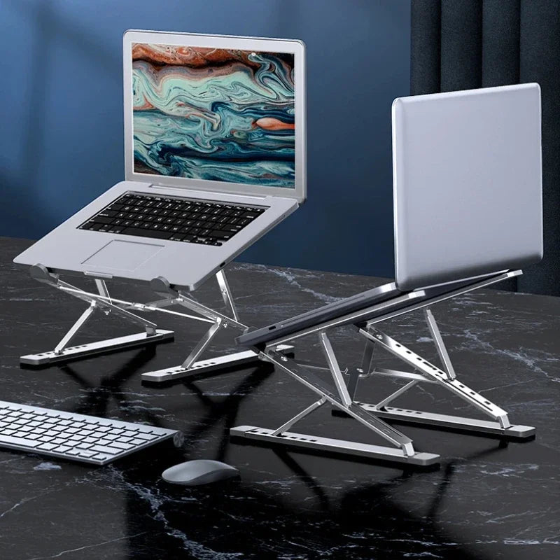 Foldable Laptop Base: Convenient and Adjustable for Any Workspace