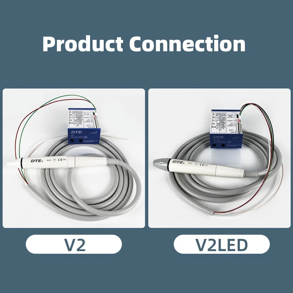 DTE V2 V2LED Dental Built in Ultrasonic Scaler HD-7H HD-7L Handpiece Scaling Tips For Dentistry Teeth Cleaning Whitening Tools