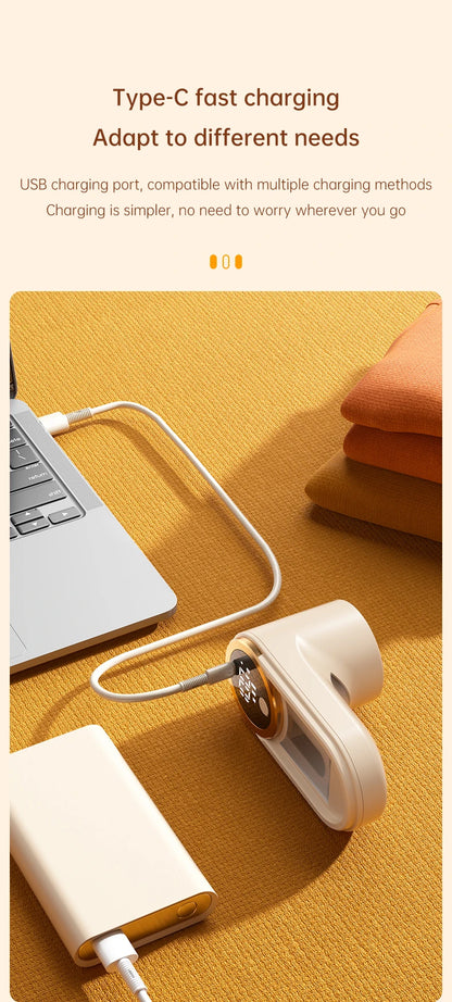 ONEKA Rechargeable Fabric Shaver Lint Remover Sweater Defuzzer Lints Fuzzs Pills Pilling Trimmer for Clothes  Furniture