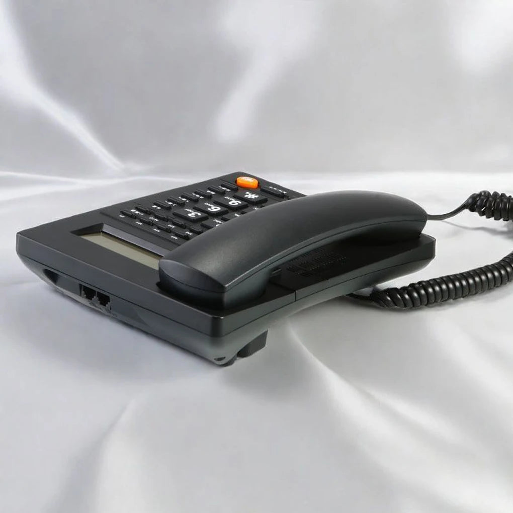 Desk Corded Telephone With Display For Home/Hotel/Office Support Music On Hold Landline Phone Corded B