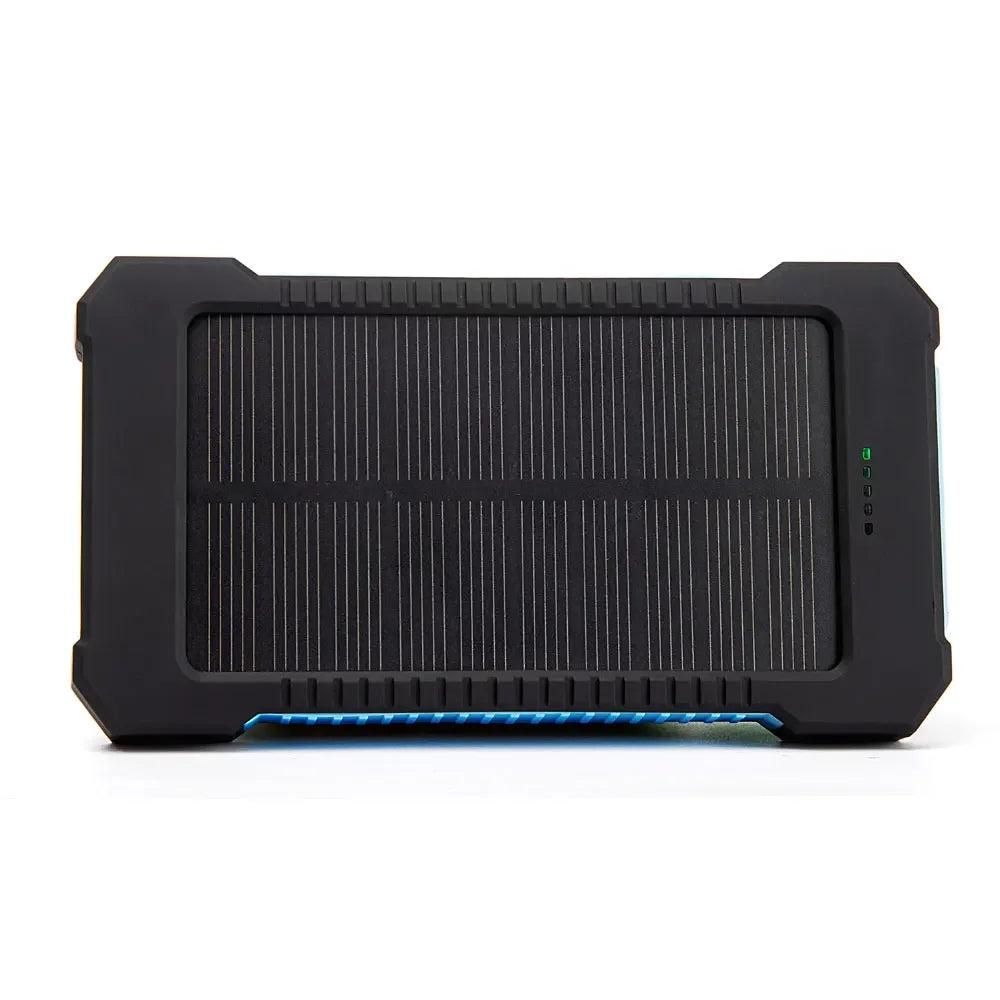 20000mah Portable Solar Power Bank Waterproof External Battery Backup Powerbank 20000 mah Phone Battery Charger LED Pover Ban