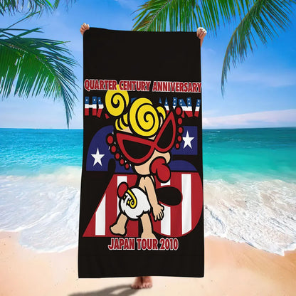 Japan Fashion H-Hysteric M-Mini Cartoon Beach Towel Cute Kawaii Room Decor Bath Girls Children Hand Towels For Bathroom Shower