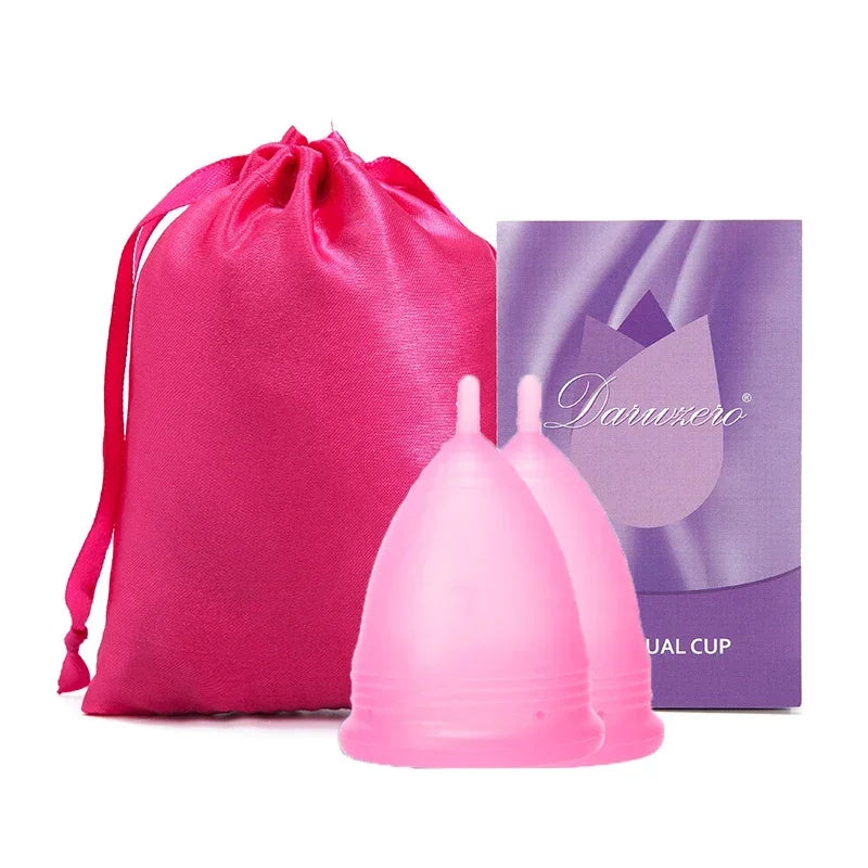 Deluxe Medical Grade Silicone Menstrua Cup Menstrual Period Cup Feminine Hygiene Menstrual Cup Women Lady for Menstrual Period