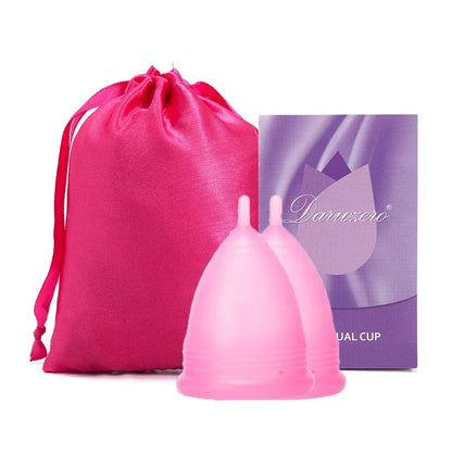 Deluxe Medical Grade Silicone Menstrua Cup Menstrual Period Cup Feminine Hygiene Menstrual Cup Women Lady for Menstrual Period
