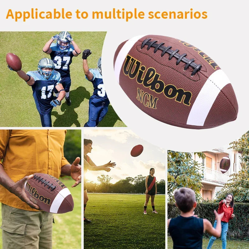 American Football Soccer Rugby Association Football Footy Ball Size 3 6 9 Sports Football Adult Kid Group Training Game Supplies
