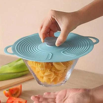 Silicone Lids for Bowl Reusable Sealed Suction Lids Fits Cups Bowls Plates Pots Pans Food Storage Microwave Cover Kitchen Gadget