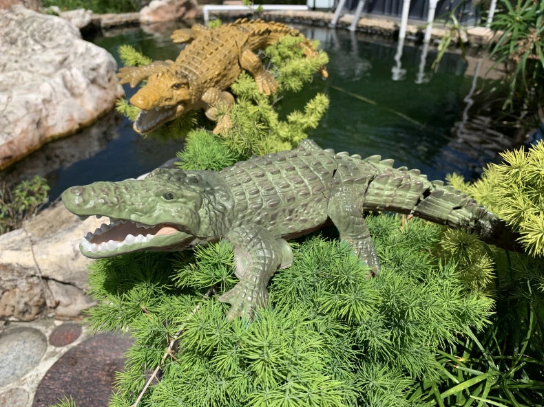 Rc Animals Crocodile Model Simulation Waterproof for Outdoor Lake Electric Remote Control Alligator Shark Children's Water Toys