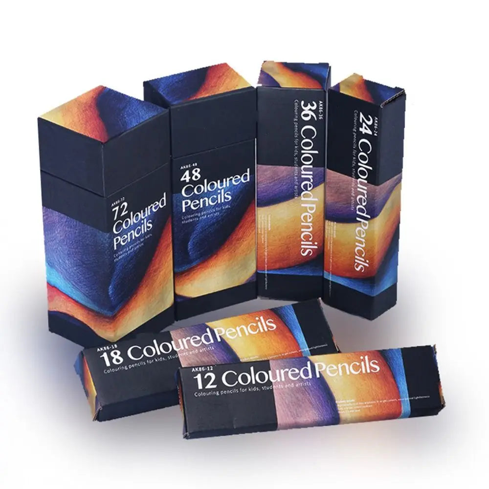 School Supplies Wooden 48/72 Colors Pencil Set Kawaii Professional Drawing Art Pencil Colorful DIY Oily Colored Pencil Artist