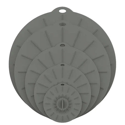 5 Packs Silicone Lids Heat Resistant Microwave Cover for Food Silicone Stretch Lids and Food Covers 5 Sizes Reusable Food Lids