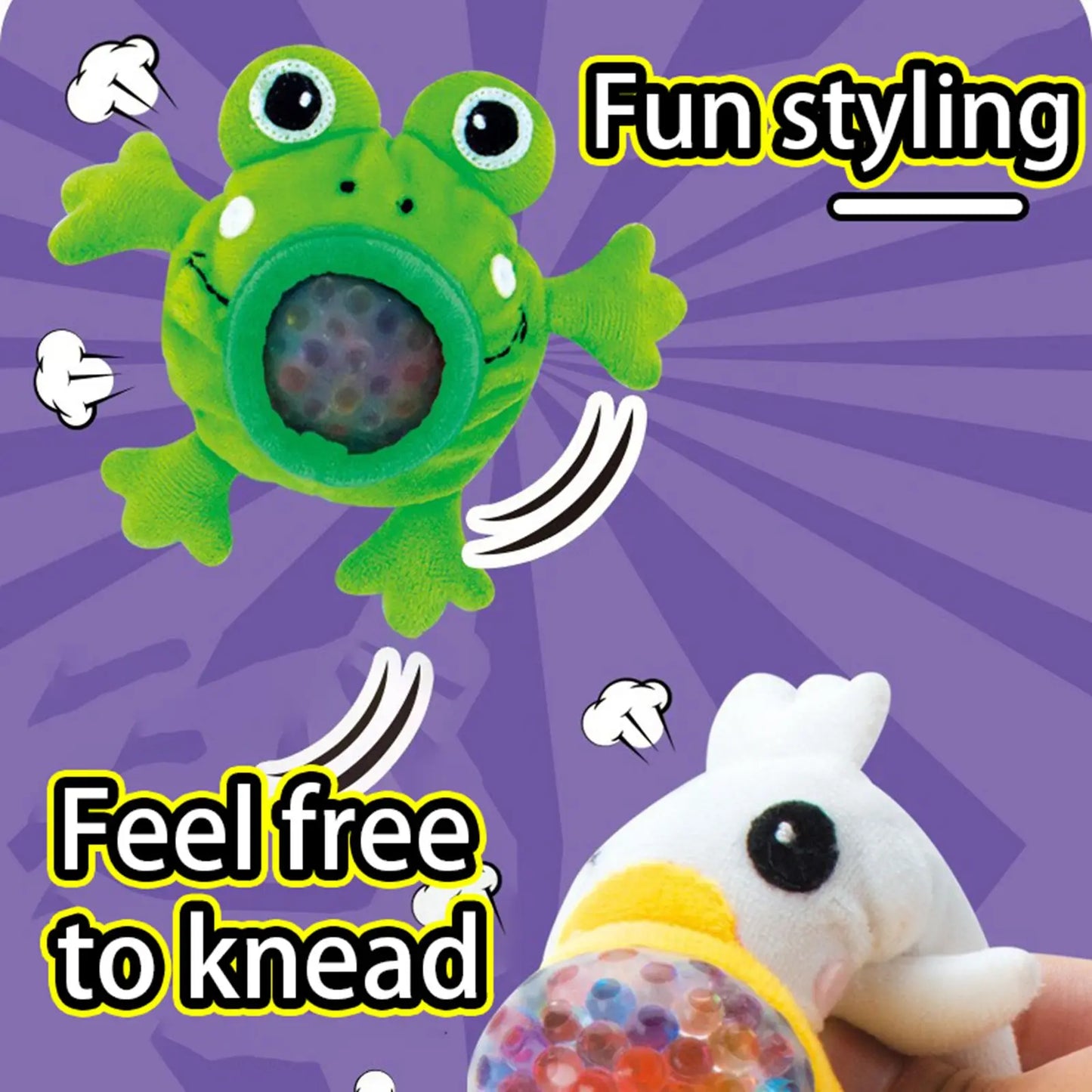 Plush Doll Pinch Fun Toy Creative Unique Stress Relieving Toy Pinch Ball Small Monster Gift