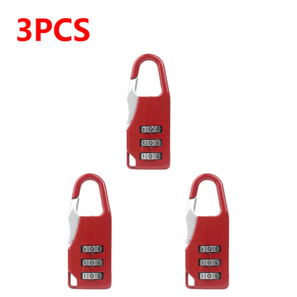 3 Digit Number Combination Pad Lock Padlock Outdoor Waterproof Lock Suitcase Luggage Security Coded Lock Zinc Alloy Code Lock