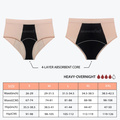 Menstrual Period Underwear High Waist Menstruation Panties Woman Abundant Flow Menstrual Cycle Absorbent Underwear Period Shorts