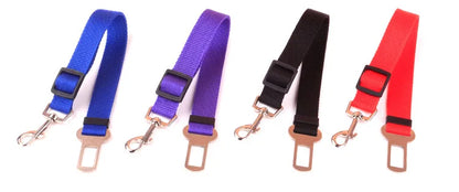 Car Seat Belt Pet Seat Adjustable Vehicle Pet Cat Dog Harness Lead Clip Safety Lever Traction Collars Dogs Accessoires