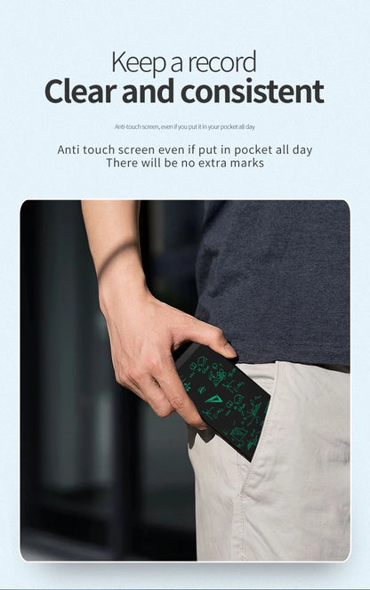 LCD Writing Tablet 6.5 Inch Doodle Board Drawing Tablet for Kids Handwriting Pad Memo Note for Home School Office Gifts