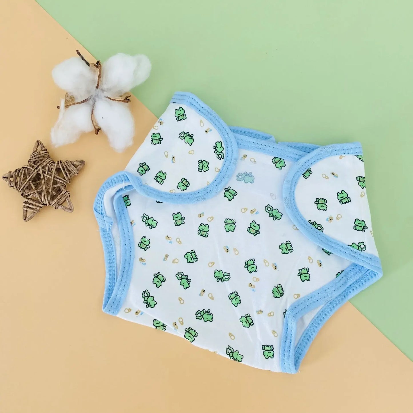 Kids Nappies Reusable Diaper Cover Adjustable Children Nappy Changing Baby Cloth Diaper 0-2Y