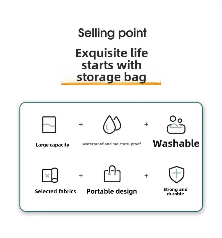 Large Capacity Multifunction Organizer Tote Bag for Clothes And Blankets Toy Storage Home Organization