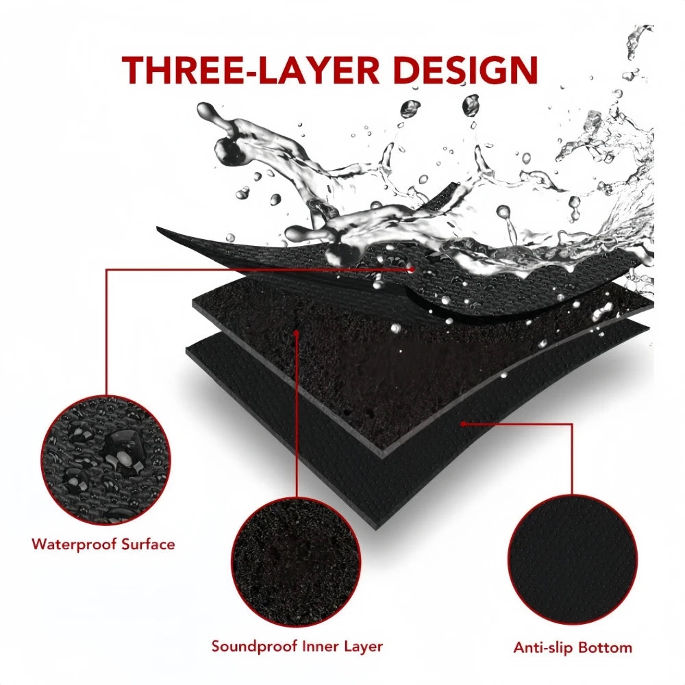 3D Floor Mats For BYD Shark 6 RHD 2024 2025 Floor Liners Waterproof Non-slip Floor Mat Protector Floor Carpets For AU