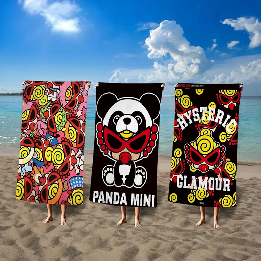 Japan Fashion H-Hysteric M-Mini Cartoon Beach Towel Cute Kawaii Room Decor Bath Girls Children Hand Towels For Bathroom Shower