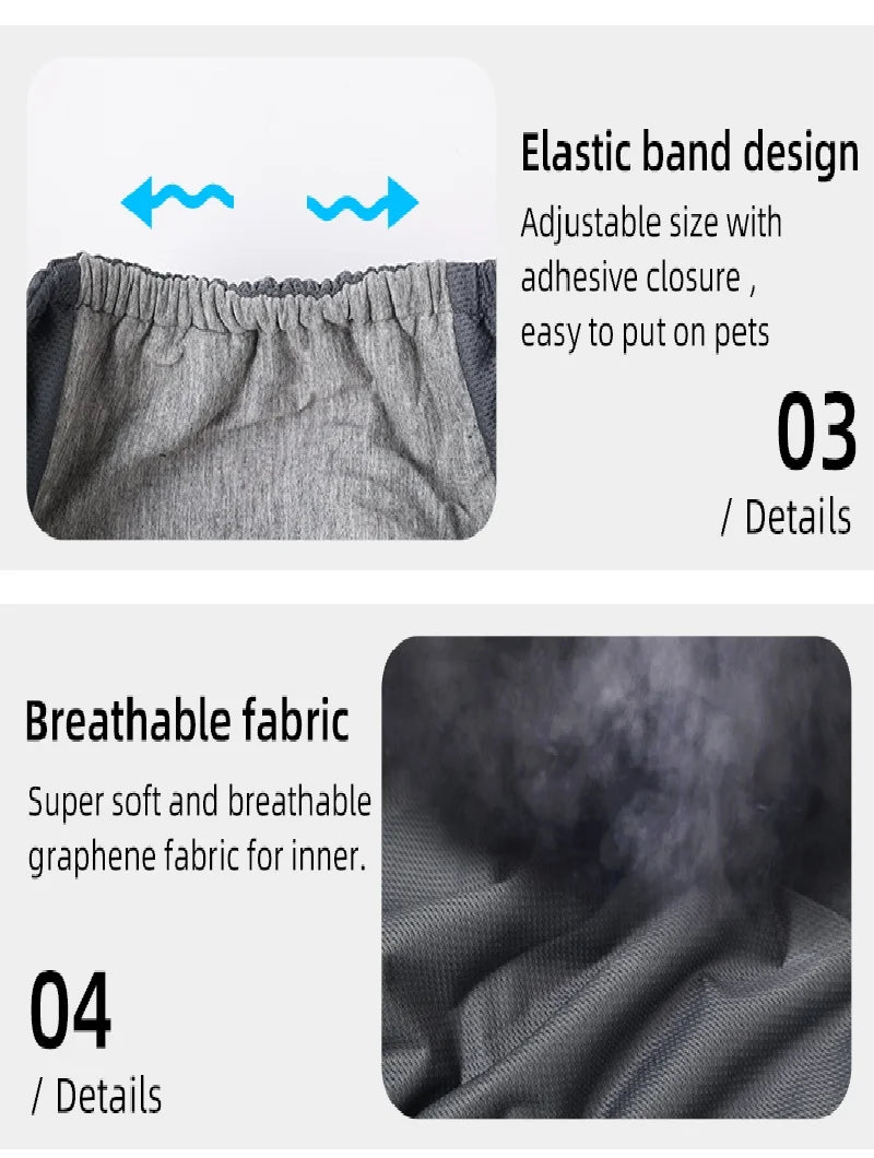 Washable Male Dog Diaper Reusable Pet Physiological Sanitary Pants Nappy Belly Band Wrap Hight Absorbent Leak Proof Diapers