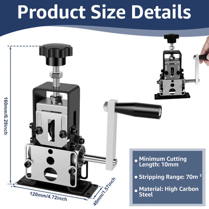 Manual Wire Stripper Electric Wire Stripping Machine Drill Powered Copper Scrap Wire Peeler Machine Wire Recycling Stripper Tool