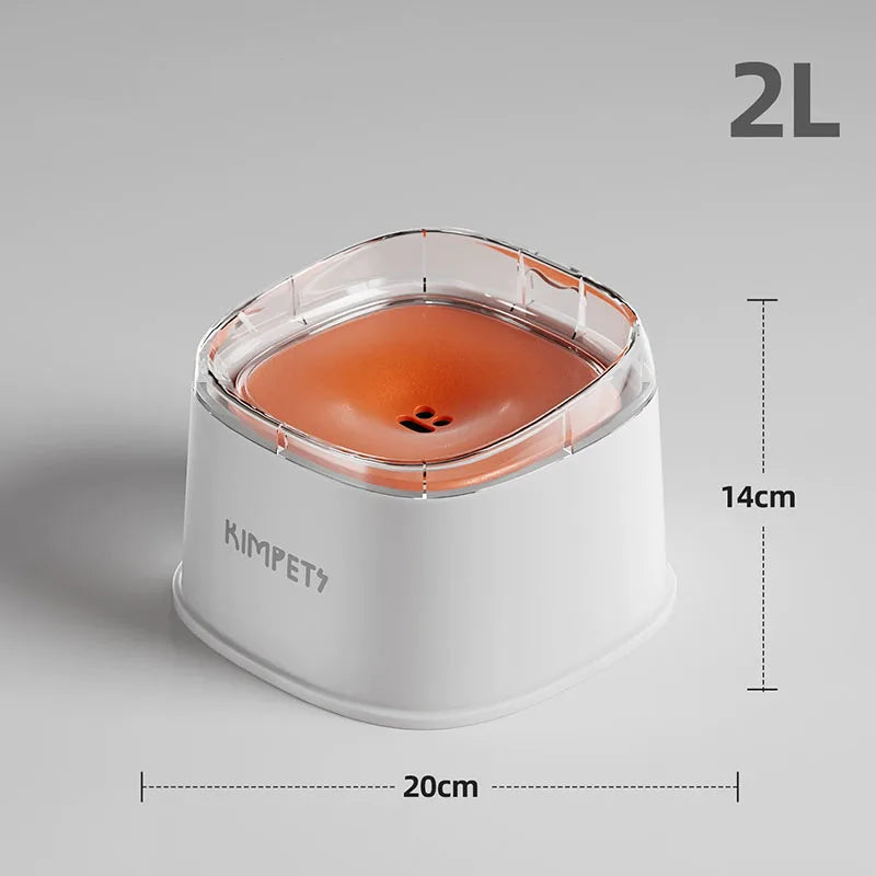 Custom Dog Drinking Water Bowl No Spill Floating Non-Wetting Mouth Cat Slow Anti-Overflow Water Feeding Dispenser Large Capacity
