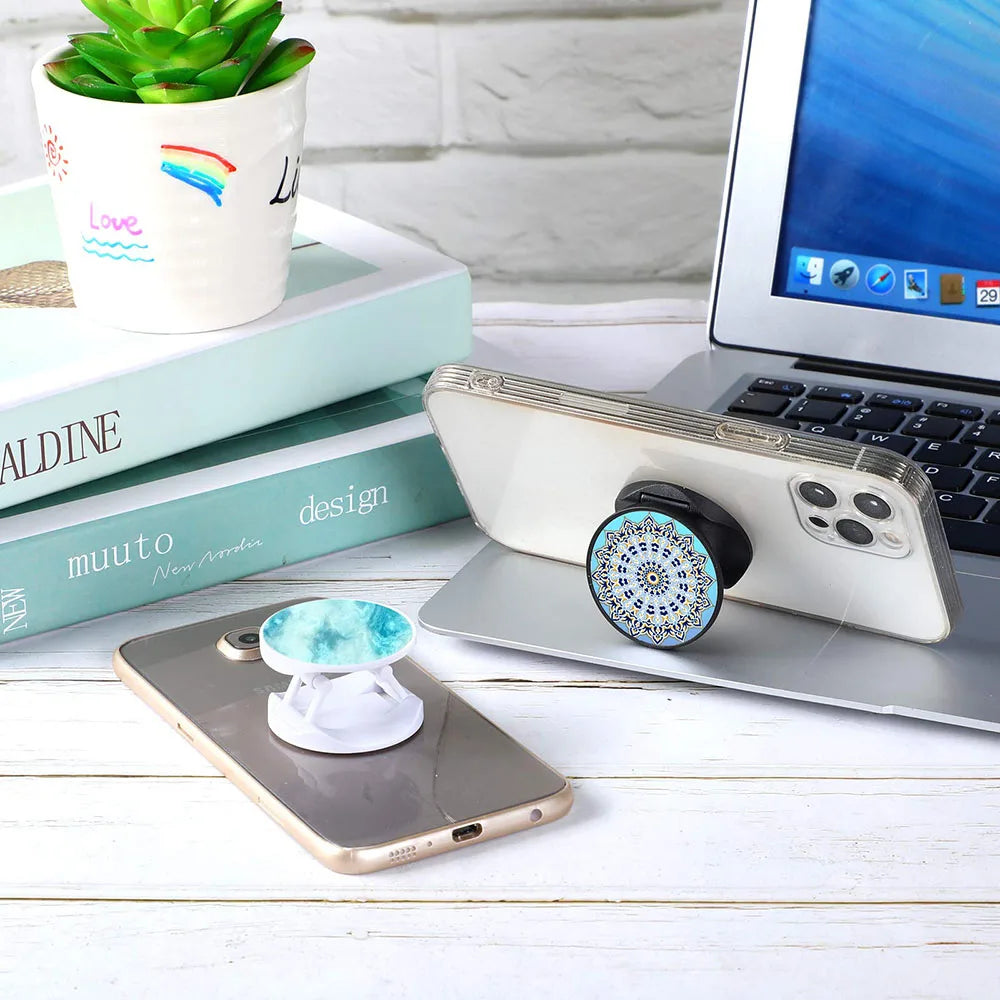 10/20pcs Sublimation Phone Holders Set Collapsible Phone Holders Phone Grip Blanks Self-Adhesive Sublimation Phone Holders