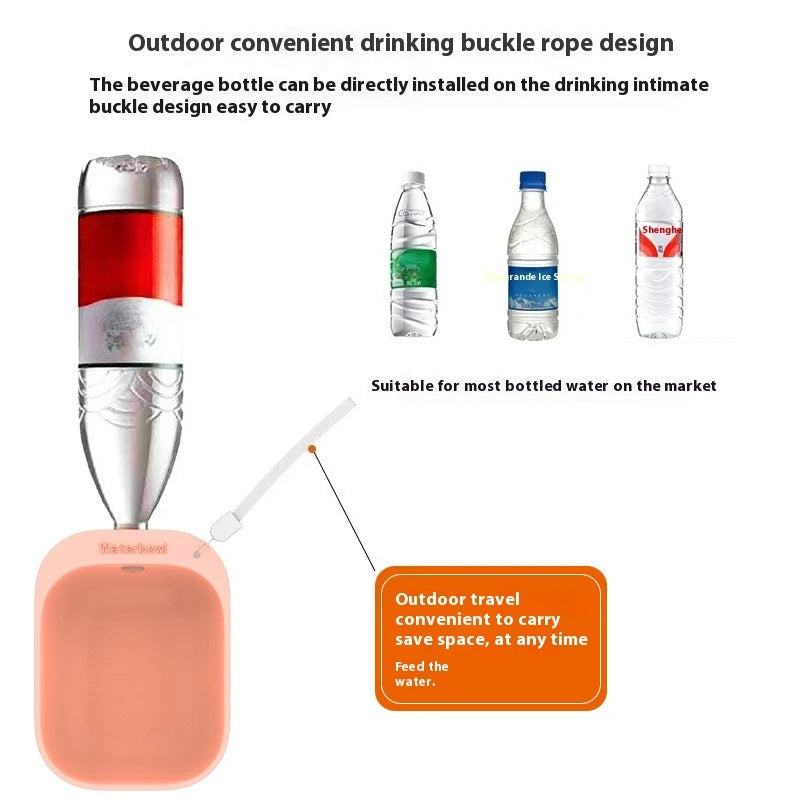 Dog Travel Water Bottle Portable Pet Dog Water Bottle Drinking Water Feeder for Dog Cat Outdoor Water Bowl Bottle Pet Supplies