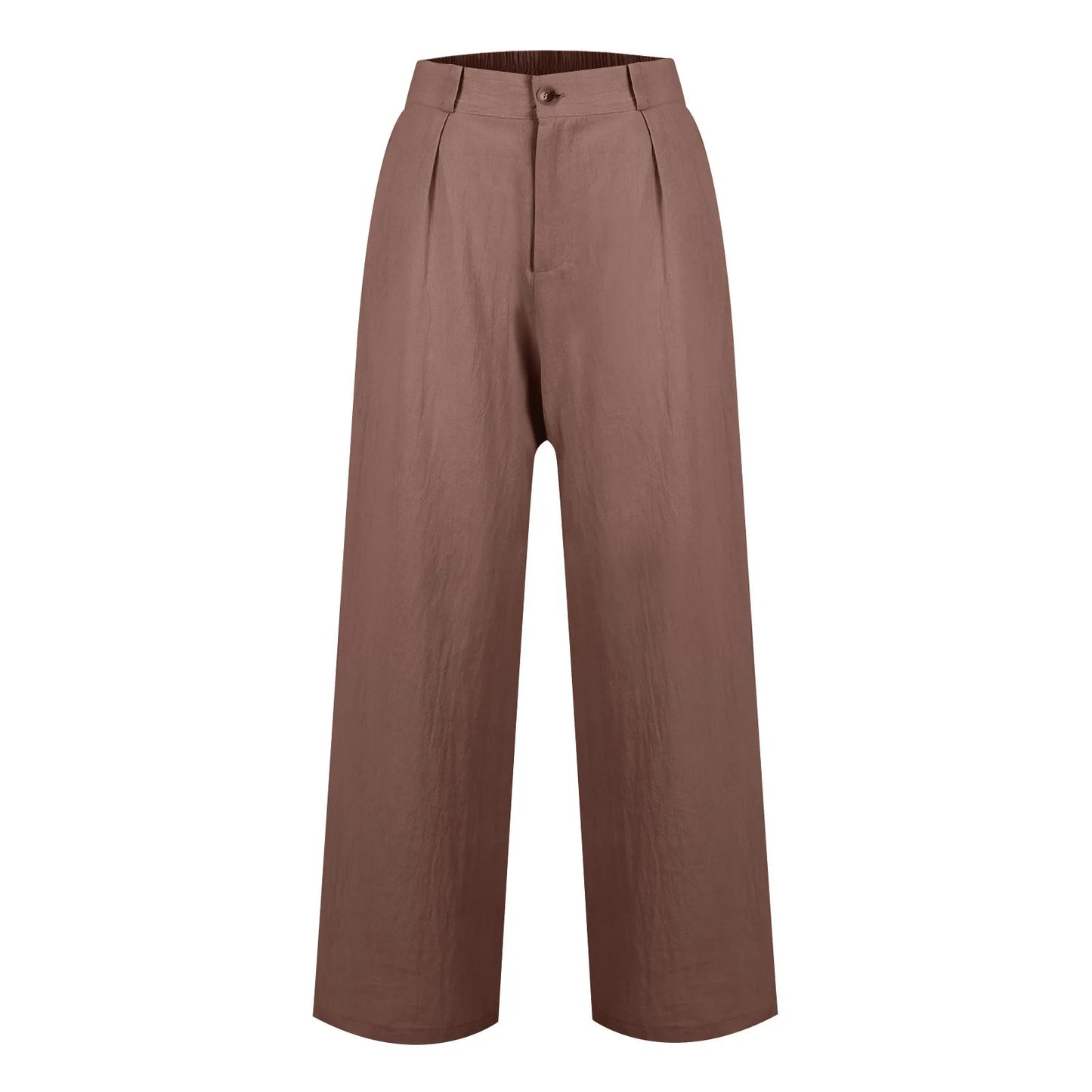 Womens Casual Wide Leg Pants High Waisted Button Down Straight Long Trousers Palazzo Pants Elegant Woman Flared Pants Youthful