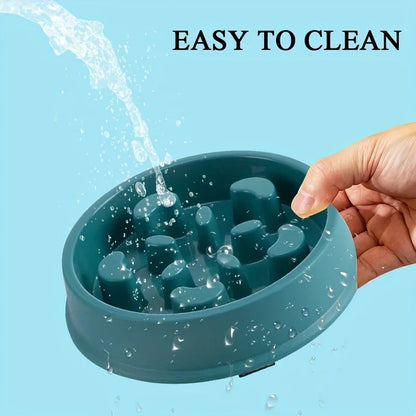 Non-slip slow Feeder Pet Bowl prevents choking and promotes healthy eat habits for Dogs and Cats Dog food bowls Pet rice bowls